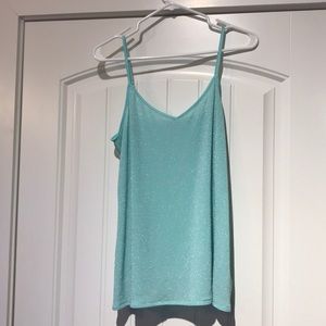 Express sparkly light blue tank